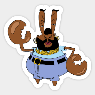 Mr T Krabs Sticker